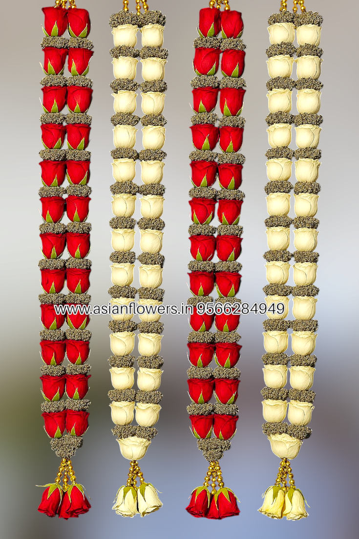 Red, gold, and white,gold Garland (37)
