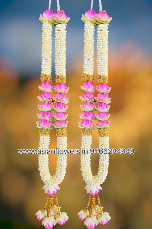 Jasmine with lotus Garland (227)