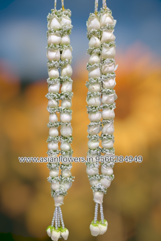 White rose with gypsy Garland (284)